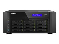 QNAP TS-h1290FX - NAS-server - 12 brønner - RAM 256 GB - 25 Gigabit Ethernet / 2.5 Gigabit Ethernet - iSCSI støtte TS-H1290FX-7302P-256G