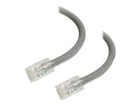 C2G Cat5e Non-Booted Unshielded (UTP) Network Patch Cable - Koblingskabel - RJ-45 (hann) til RJ-45 (hann) - 1 m - UTP - CAT 5e - flertrådet, uniboot - grå 83001