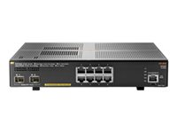 HPE Aruba 2930F 8G PoE+ 2SFP+ - Switch - L3 - Styrt - 8 x 10/100/1000 (PoE+) + 2 x 1 Gigabit / 10 Gigabit SFP+ (opplink) - rackmonterbar - PoE+ (125 W) JL258A#ABB