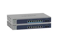 NETGEAR Smart MS510TXUP - Switch - L3 Lite - smart - 4 x 100/1000/2.5G (PoE++) + 4 x 100/1000/2.5/5/10G (PoE++) + 2 x 10 Gigabit SFP+ (opplenke) - stasjonær, rackmonterbar - PoE++ (295 W) MS510TXUP-100EUS