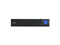 APC Easy UPS On-Line - UPS (kan monteres i rack) - AC 220/230/240 V - 900 watt - 1000 VA - enkeltfase - blysyre - USB, serial - utgangskontakter: 3 - PFC - 2U - Europa - svart, RAL 7010 SRV1KRIRK-E