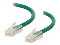 C2G Cat5e Non-Booted Unshielded (UTP) Network Patch Cable - Koblingskabel - RJ-45 (hann) til RJ-45 (hann) - 1 m - UTP - CAT 5e - flertrådet, uniboot - grønn 83061