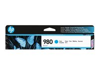 HP 980 - 86.5 ml - cyan - original - blekkpatron - for Officejet Enterprise Color MFP X585; Officejet Enterprise Color Flow MFP X585 D8J07A