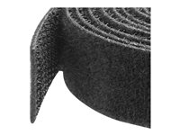 StarTech.com 25ft. Hook and Loop Roll - Cut-to-Size Reusable Cable Ties - Bulk Industrial Wire Fastener Tape - Adjustable Fabric Wraps - Black (HKLP25) - Kabellisserulle - 7.62 m - for P/N: CABSHF2POST2, HKLP25BL, HKLP25GN, HKLP25RD, HKLP25YW, RK4OD HKLP25