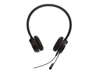Jabra Evolve 20SE MS stereo - Hodesett - on-ear - kablet - USB-C, USB-A - lydisolerende - Certified for Microsoft Teams 4999-823-369