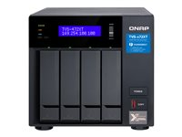 QNAP TVS-472XT - NAS-server - 4 brønner - SATA 6Gb/s - RAID RAID 0, 1, 5, 6, 10, JBOD, 5 hot spare, 6 hot spare, 10 hot spare, 1 aktiv reservedel - RAM 4 GB - Gigabit Ethernet / 2.5 Gigabit Ethernet / 5 Gigabit Ethernet / 10 Gigabit Ethernet - iSCSI støtte TVS-472XT-I3-4G