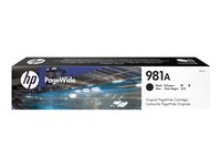 HP 981A - 106 ml - svart - original - PageWide - blekkpatron - for PageWide Enterprise Color MFP 586; PageWide Managed Color E55650 J3M71A