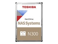 Toshiba N300 NAS - Harddisk - 8 TB - intern - 3.5" - SATA 6Gb/s - 7200 rpm - buffer: 256 MB HDWG480UZSVA
