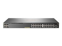 HPE Aruba 2930F 24G PoE+ 4SFP+ TAA - Switch - L3 - Styrt - 24 x 10/100/1000 (PoE+) + 4 x 1 Gigabit / 10 Gigabit SFP+ (opplink) - rackmonterbar - PoE+ (370 W) - TAA-samsvar JL263A