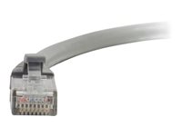 C2G Cat6 Booted Unshielded (UTP) Network Patch Cable - Koblingskabel - RJ-45 (hann) til RJ-45 (hann) - 30 cm - UTP - CAT 6 - formstøpt, uten hindringer, flertrådet - grå 83364