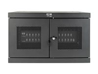 Eaton Tripp Lite Series 32-Device USB Charging Station Cabinet with Sync for Smartphones, Wall Mount and Desktop Options, 230V, BS1363 to C13 Plug, Black - Lader for flere enheter skap - med sikringsbryter - skrivebord, veggmonterbar - svart CSDXB32USB
