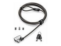 Kensington ClickSafe 2.0 Universal Keyed Laptop Lock - Sikkerhetskabellås - liked keyed - 1.8 m K68108L