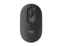 Logitech POP - Mus - tilpassbar emoji - optisk - 4 knapper - trådløs - Bluetooth 5.1 LE - grafitt 910-007412