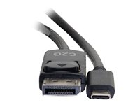 C2G - Adapterkabel - 24 pin USB-C (hann) til DisplayPort (hann) - USB 3.1 / Thunderbolt 3 / DisplayPort - 30.5 cm - 4K-støtte, gullglimtkontakter - svart 26899