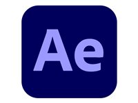 Adobe After Effects CC for Enterprise - Feature Restricted Licensing Subscription New - 1 bruker - mengde, STAT - Nivå 12 (10-49) - 3 years commitment - Win, Mac - Multi European Languages 65307121BC12B12