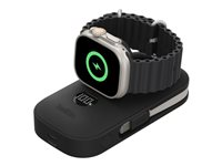 Belkin BoostCharge Pro - Strømbank - med apple watch-lader - 10000 mAh - 45 watt - Fast Charge (2 x USB-C) - svart BPD012HQBK