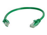 C2G Cat5e Booted Unshielded (UTP) Network Patch Cable - Koblingskabel - RJ-45 (hann) til RJ-45 (hann) - 3 m - UTP - CAT 5e - formstøpt, uten hindringer, flertrådet - grønn 83204