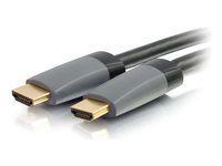 C2G 5ft 4K HDMI Cable with Ethernet - High Speed - In-Wall CL-2 Rated - M/M - HDMI-kabel med Ethernet - HDMI hann til HDMI hann - 1.52 m - skjermet - svart - 4K-støtte 50626