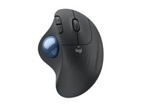 Logitech Ergo Series ERGO M575S - Styrekule - ergonomisk - optisk - 5 knapper - trådløs - Bluetooth, 2.4 GHz - Logitech Logi Bolt USB-mottaker - grafitt 910-007029