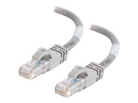 C2G Cat6 Booted Unshielded (UTP) Crossover Patch Cable - Krysskabel - RJ-45 (hann) til RJ-45 (hann) - 5 m - UTP - CAT 6 - formstøpt, uten hindringer, flertrådet - grå 83510