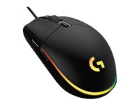 Logitech Gaming Mouse G102 LIGHTSYNC - Mus - høyrehendt - optisk - 6 knapper - kablet - USB - svart 910-005823