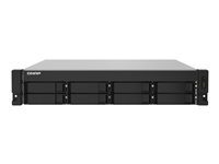 QNAP TS-832PXU - NAS-server - 8 brønner - kan monteres i rack - SATA 6Gb/s - RAID RAID 0, 1, 5, 6, 10, 50, JBOD, 60 - RAM 4 GB - Gigabit Ethernet / 2.5 Gigabit Ethernet / 10 Gigabit Ethernet - iSCSI støtte - 2U TS-832PXU-4G