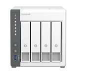 QNAP TS-433 - NAS-server - 4 brønner - SATA 6Gb/s - RAID RAID 0, 1, 5, 6, 10, 50, JBOD, 60 - RAM 4 GB - Gigabit Ethernet / 2.5 Gigabit Ethernet - iSCSI støtte TS-433-4G