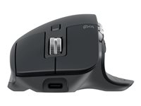Logitech Master Series MX Master 3S - Bluetooth Edition - mus - ergonomisk - høyrehendt - optisk - 7 knapper - trådløs - Bluetooth - grafitt 910-007501