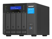 QNAP TVS-H474 - NAS-server - 4 brønner - SATA 6Gb/s - RAID RAID 0, 1, 5, 6, 10, JBOD, RAID TP, TM - RAM 8 GB - Gigabit Ethernet / 2.5 Gigabit Ethernet - iSCSI støtte TVS-H474-PT-8G