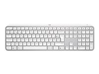 Logitech MX Keys S - Tastatur - bakbelysning - trådløs - Bluetooth LE - QWERTY - Nordisk (dansk/finsk/norsk/svensk) - tastsvitsj: Scissor-Key - blekgrå 920-011582
