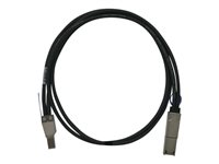 QNAP - SAS ekstern kabel - SAS 6Gbit/s - 36 pin 4x Mini SAS HD (SFF-8644) (hann) til 26-stifts 4x Mini SAS (hann) - 50 cm - svart - for P/N: QXP-820S-B3408 CAB-SAS05M-8644-8088