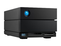 LaCie 2big Dock STLG40000400 - Harddiskarray - 40 TB - 2 brønner (SATA-600) - HDD 20 TB x 2 - Thunderbolt 3, USB 3.2 Gen 2 (ekstern) - med 5-års Rescue Data Recovery Service Plan STLG40000400