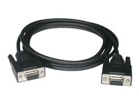 C2G - Null modem-kabel - DB-9 (hunn) til DB-9 (hunn) - 3 m - svart 81419