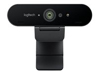 Logitech BRIO 4K Ultra HD webcam - Nettkamera - farge - 4096 x 2160 - lyd - USB 960-001106