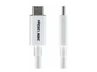 StarTech.com - Thunderbolt-kabel - USB-C (hann) til USB-C (hann) - USB4 / Thunderbolt 3 / Thunderbolt 4 / Thunderbolt 5 / DisplayPort 2.1 - 80 cm - halogenfri, passiv, 8K 60Hz støtte, 4K 240Hz støtte, USB Power Delivery (240 W) - hvit TBLT5MM80CM240WWH