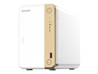 QNAP TS-262 - NAS-server - 2 brønner - 8 TB - SATA 6Gb/s - HDD 4 TB x 2 - RAID RAID 0, 1, JBOD - RAM 4 GB - 2.5 Gigabit Ethernet - iSCSI støtte TS-262-4G+2XST4000NE001