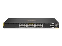 HPE Aruba Networking CX 6300M 24p Smart Rate 1G/2.5G/5G/10G Class6 PoE 2p 50G 2p 25G Switch R8S89A
