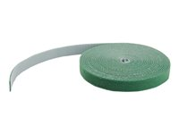 StarTech.com 25ft Hook and Loop Roll, Cut-to-Size Reusable Cable Ties, Bulk Industrial Wire Fastener Tape / Adjustable Fabric Wraps Green / Resuable Self Gripping Cable Management Straps - Adjustable Loop Ties (HKLP25GN) - Krok- og sløyfefesteinnretning - 7.62 m - grønn - for P/N: CABSHF2POST2, HKLP25, HKLP25BL, HKLP25RD, HKLP25YW HKLP25GN