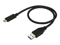 StarTech.com USB to USB C Cable - 1.6 ft / 0.5m - M/M - USB 3.1 (10Gbps) - USB-C to USB 3.1 - USB Type C to Type A Cable (USB31AC50CM) - USB-kabel - USB-type A (hann) til 24 pin USB-C (hann) - USB 3.1 Gen 2 - 50 cm - for P/N: 4SD4FCRU31C, HBS304A24A, M2E1BMU31C, M2E1BRU31C, PEXUSB311AC3, SDOCK4U313 USB31AC50CM