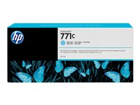 HP 771C - 775 ml - lys cyan - original - blekkpatron - for DesignJet Z6200, Z6600, Z6610, Z6800, Z6810 B6Y12A