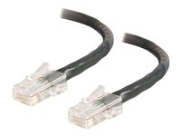 C2G Cat5e Non-Booted Unshielded (UTP) Network Patch Cable - Koblingskabel - RJ-45 (hann) til RJ-45 (hann) - 20 m - UTP - CAT 5e - flertrådet, uniboot - svart 83049