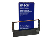Epson ERC 23BR - Svart, rød - skriverbånd - for M 280; TM 267, 270 C43S015362
