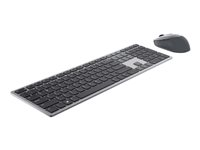 Dell Premier Multi-Device KM7321W - Tastatur- og mussett - trådløs - 2.4 GHz, Bluetooth 5.0 - QWERTY - Pan Nordic - titangrå - for Latitude 7320 Detachable; XPS 17 9710 KM7321WGY-NOR