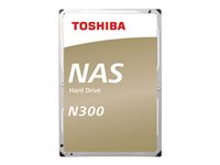 Toshiba N300 NAS - Harddisk - 10 TB - intern - 3.5" - SATA 6Gb/s - 7200 rpm - buffer: 256 MB HDWG11AUZSVA