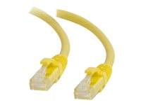 C2G Cat5e Booted Unshielded (UTP) Network Patch Cable - Koblingskabel - RJ-45 (hann) til RJ-45 (hann) - 5 m - UTP - CAT 5e - formstøpt, uten hindringer, flertrådet - gul 83245