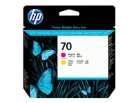 HP 70 - Gul, magenta - skriverhode - for DesignJet HD Pro MFP, T120, Z2100, Z3100, Z3100ps, Z3200, Z3200ps, Z5200, Z5400 C9406A