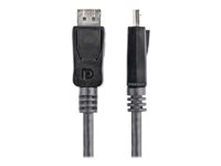 StarTech.com 1m DisplayPort 1.2 Cable with Latches M/M DisplayPort 4k - DisplayPort-kabel - DisplayPort (hann) til DisplayPort (hann) - 1 m - låst - svart DISPL1M