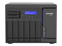 QNAP TS-h886 - NAS-server - 8 brønner - SATA 6Gb/s - RAID RAID 0, 1, 5, 6, 10, 50, JBOD, 60, RAID TP, TM - RAM 8 GB - 2.5 Gigabit Ethernet - iSCSI støtte TS-H886-D1602-8G