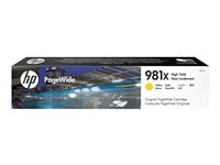 HP 981X - 116 ml - Høy ytelse - gul - original - PageWide - blekkpatron - for PageWide Enterprise Color MFP 586; PageWide Managed Color E55650 L0R11A