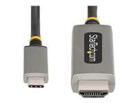 StarTech.com 3ft (1m) USB-C to HDMI Adapter Cable, 8K 60Hz, 4K 144Hz, HDR10, USB Type-C to HDMI 2.1 Video Converter Cable, USB-C DP Alt Mode/USB4/Thunderbolt 3/4 Compatible - USB-C Laptop to HDMI Monitor (134B-USBC-HDMI211M) - Adapterkabel - 24 pin USB-C hann til HDMI hann - 1 m - romgrå - 8K 60Hz støtte, 4K 144Hz støtte 134B-USBC-HDMI211M